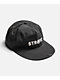 Straye Ripped Black Strapback Hat - Thumbnail image 1 of 2