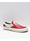 Straye Ventura X-Ray Crimson & Cream Slip-On Skate Shoes