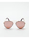 Studded Brown & Gold Pilot Sunglasses - Thumbnail image 2 of 2