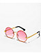 Sunset Pink Round Sunglasses - Thumbnail image 1 of 3