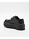 T.U.K. Burnished Contrast Stitch Double Decker Brogue Black Shoes - Thumbnail image 2 of 5