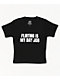 Tara Yummy Flirting Is My Day Job Black Crop T-Shirt - Thumbnail image 3 of 4