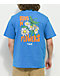Tealer Buds 'N' Flowers Blue T-Shirt
