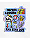 The Artist Collective Fuck Around Holographic Sticker - Thumbnail image 4 of 4