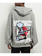 The Boondocks Huey Samurai Grey Acid Wash Hoodie - Thumbnail image 1 of 3
