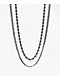 The Gold Gods Cuban & Rope White Gold Chain Necklace Set - Thumbnail image 1 of 3