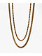 The Gold Gods Cuban & Rope Yellow Gold Chain Necklace Set - Thumbnail image 1 of 3