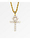 The Gold Gods Diamond Ankh Cross Pendant 22