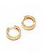 The Gold Gods Gold Diamond Hoop Earrings - Thumbnail image 1 of 2