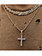 The Gold Gods Gold Flooded Cross Rope 20" Chain Necklace - Thumbnail image 3 of 3