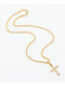 The Gold Gods Gold Flooded Cross Rope 20" Chain Necklace - Thumbnail image 2 of 3
