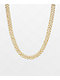 The Gold Gods Straight Diamond & Gold 8mm Cuban Chain Necklace - Thumbnail image 1 of 3