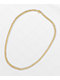 The Gold Gods Straight Edge 8mm 22" Gold Diamond Cuban Link Choker Chain Necklace - Thumbnail image 2 of 5