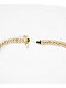 The Gold Gods Straight Edge 8mm 22" Gold Diamond Cuban Link Choker Chain Necklace - Thumbnail image 3 of 5