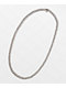 The Gold Gods Straight Edge 8mm 22" White Gold Diamond Cuban Link Choker Chain Necklace - Thumbnail image 2 of 5