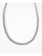 The Gold Gods Straight Edge 8mm 22" White Gold Diamond Cuban Link Choker Chain Necklace - Thumbnail image 1 of 5