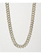 The Gold Gods Straight Edge Diamond & White Gold Cuban Chain Necklace - Thumbnail image 1 of 2