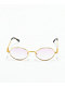 The Gold Gods The Ares Gold & Pink Gradient Sunglasses