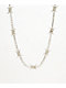 The Gold Gods White Gold 20" Barbed Wire Tennis Chain Necklace - Thumbnail image 1 of 2