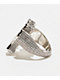 The Gold Gods White Gold Baguette Cross Ring - Thumbnail image 3 of 3