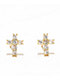 The Gold Gods Yellow Gold Small Diamond Cross Stud Earrings - Thumbnail image 2 of 2
