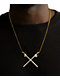 The Gold Gods x Attack On Titan Crossing Swords Yellow Gold Chain Necklace - Thumbnail image 2 of 5