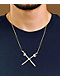 The Gold Gods x Attack On Titan Crossing Swords Yellow Gold Chain Necklace - Thumbnail image 3 of 5