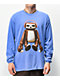 The Nations Chill Sloth Blue Long Sleeve T-Shirt