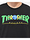 Thrasher Brazil Revista Black T-Shirt