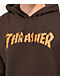 Thrasher Burn It Down Brown Hoodie - Thumbnail image 3 of 3