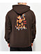 Thrasher Burn It Down Brown Hoodie - Thumbnail image 1 of 3