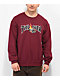 Thrasher Cop Car Burgundy Crewneck Sweatshirt 