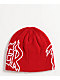 Thrasher Fire Outlined Red Skully Beanie - Thumbnail image 2 of 2