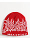 Thrasher Fire Outlined Red Skully Beanie - Thumbnail image 1 of 2