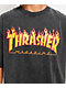 Thrasher Flame Black Wash T-Shirt - Thumbnail image 2 of 2