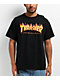 Thrasher Flame Logo Black T-Shirt - Thumbnail image 1 of 2