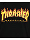 Thrasher Flame Logo Boyfriend Fit Black T-Shirt - Thumbnail image 2 of 4