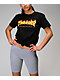 Thrasher Flame Logo Boyfriend Fit Black T-Shirt - Thumbnail image 4 of 4