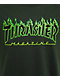Thrasher Flame Logo Green T-Shirt - Thumbnail image 2 of 2