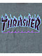 Thrasher Flame Logo Purp T-Shirt