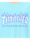 Thrasher Flame Sky Blue T-Shirt