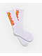 Thrasher Flame White Crew Socks - Thumbnail image 1 of 2