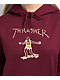 Thrasher Gonz Maroon Hoodie - Thumbnail image 2 of 3