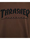Thrasher Mag Logo Brown T-Shirt - Thumbnail image 2 of 2