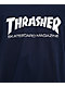 Thrasher Mag Logo Navy T-Shirt - Thumbnail image 2 of 2