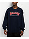 Thrasher Outline Navy Crewneck Sweatshirt - Thumbnail image 1 of 2