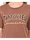 Thrasher Outlined Brown T-Shirt - Thumbnail image 2 of 3