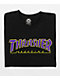 Thrasher Outlined camiseta negra y morada