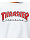 Thrasher Outlined sudadera gris con cuello redondo