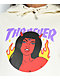 Thrasher Roja Logo Bone Hoodie